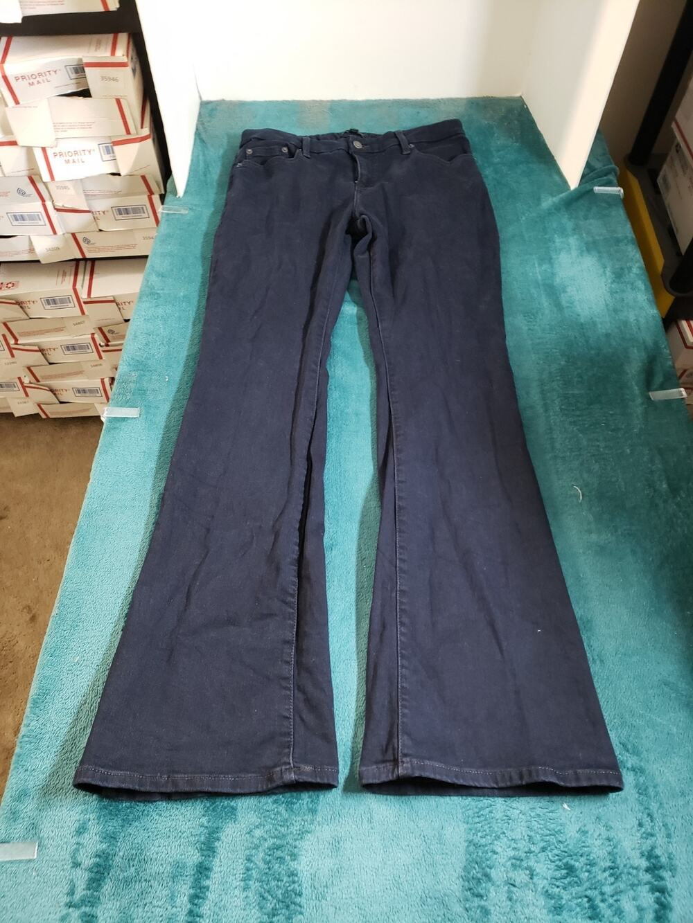 Banana Republic Jeans Size 8 Women Blue Pants Stretch Ladies Low Rise Bootcut